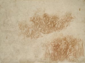 De Aanbidding van de Koperen Slang, c.1530 door Michelangelo Buonarroti